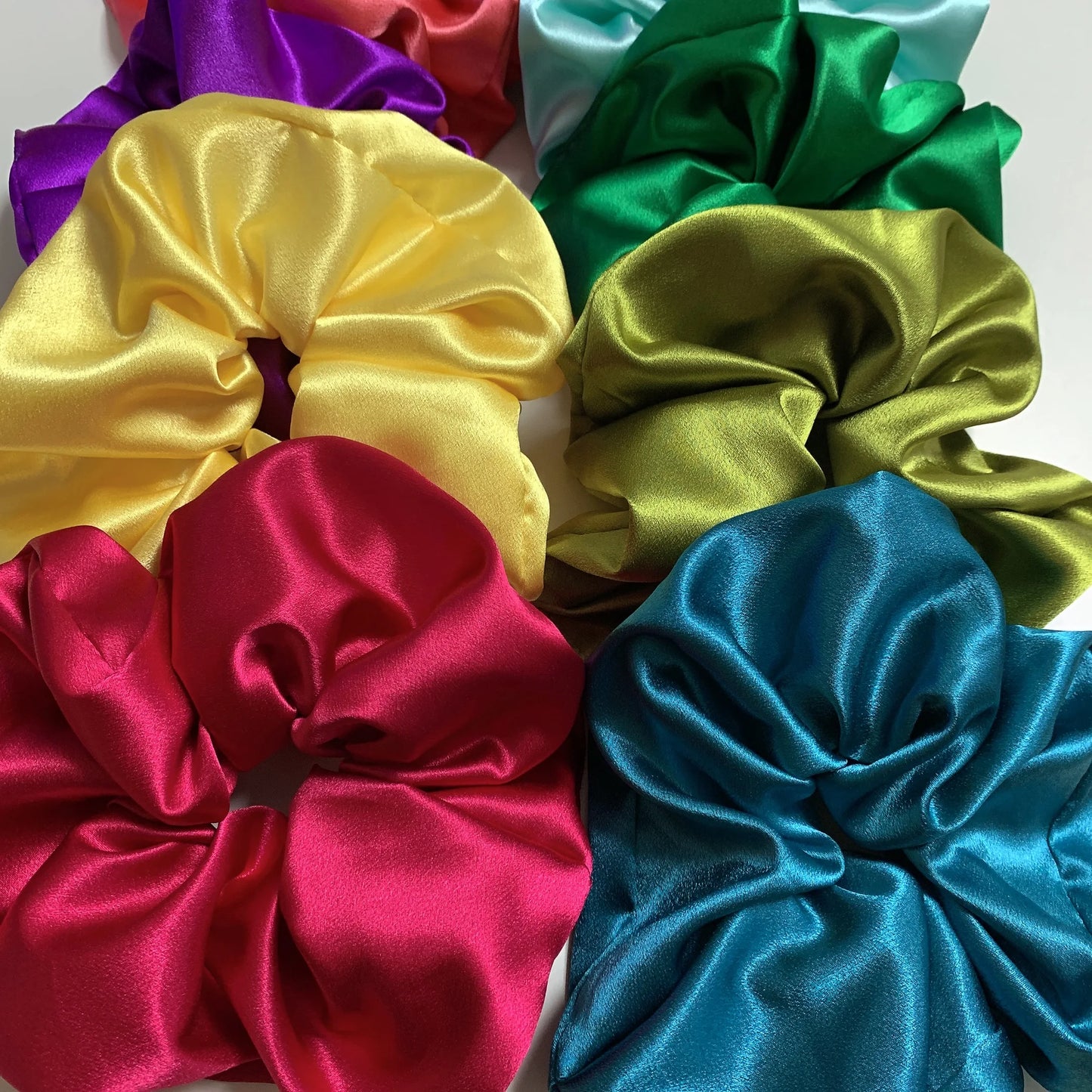 Satin Silk Oversize Hair Scrunchies