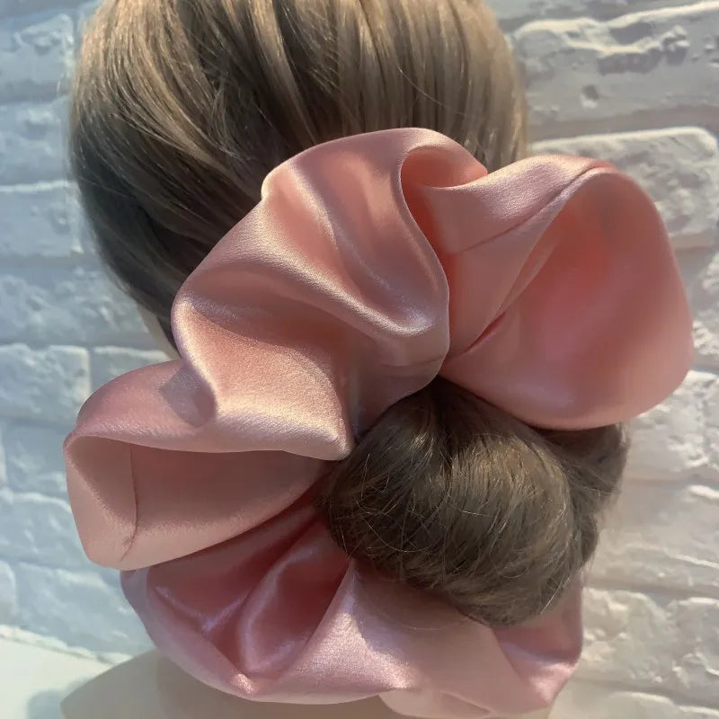 Satin Silk Oversize Hair Scrunchies